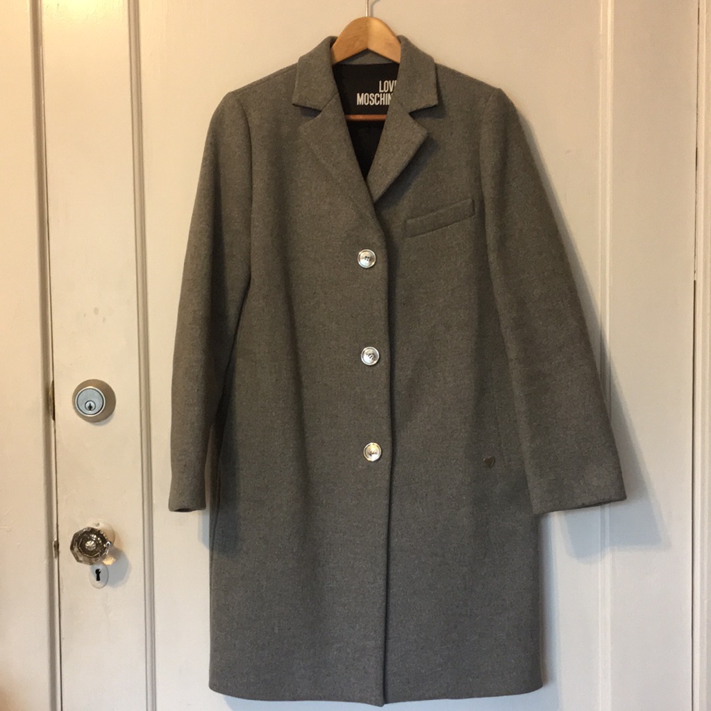 Love Moschino 78% Wool Size 4 Coat